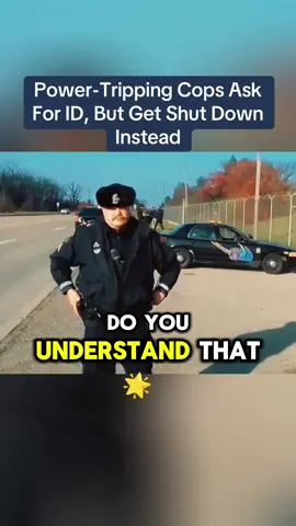 Power-Tripping Cops Ask For ID, But Get Shut Down Instead.👮‍♂️🇺🇸 #cops #police #policeofficer #copsoftiktok #knowyourrights 