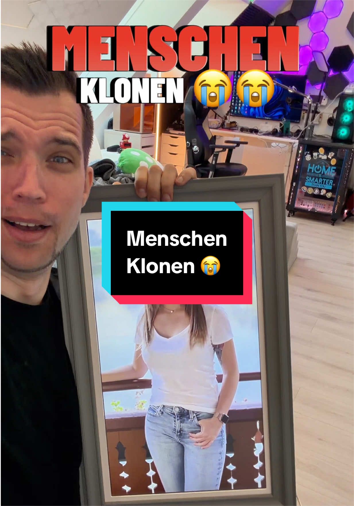 Menschen clonen 😳 Geht das zu weit ? Eure Meinung ? #gamingroom #freundin #frau #meinung #zukunft 
