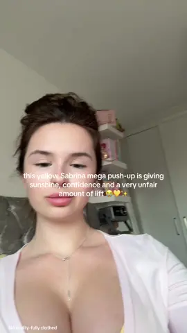 the yellow Boux Avenue Sabrina mega push-up is giving sunshine, confidence and a very unfair amount of lift 😭💛 pretty, flattering and way too cute not to obsess over. purchase in TikTok shop basket ✨ this is a TikTok Shop fashion try-on and fit review. worn as intended. no nudity, fully covered. discussing fit, design and comfort only. #tiktokmademebuyit #bouxavenue #girlythings #lingeriefinds #fashionfinds @Boux Avenue 