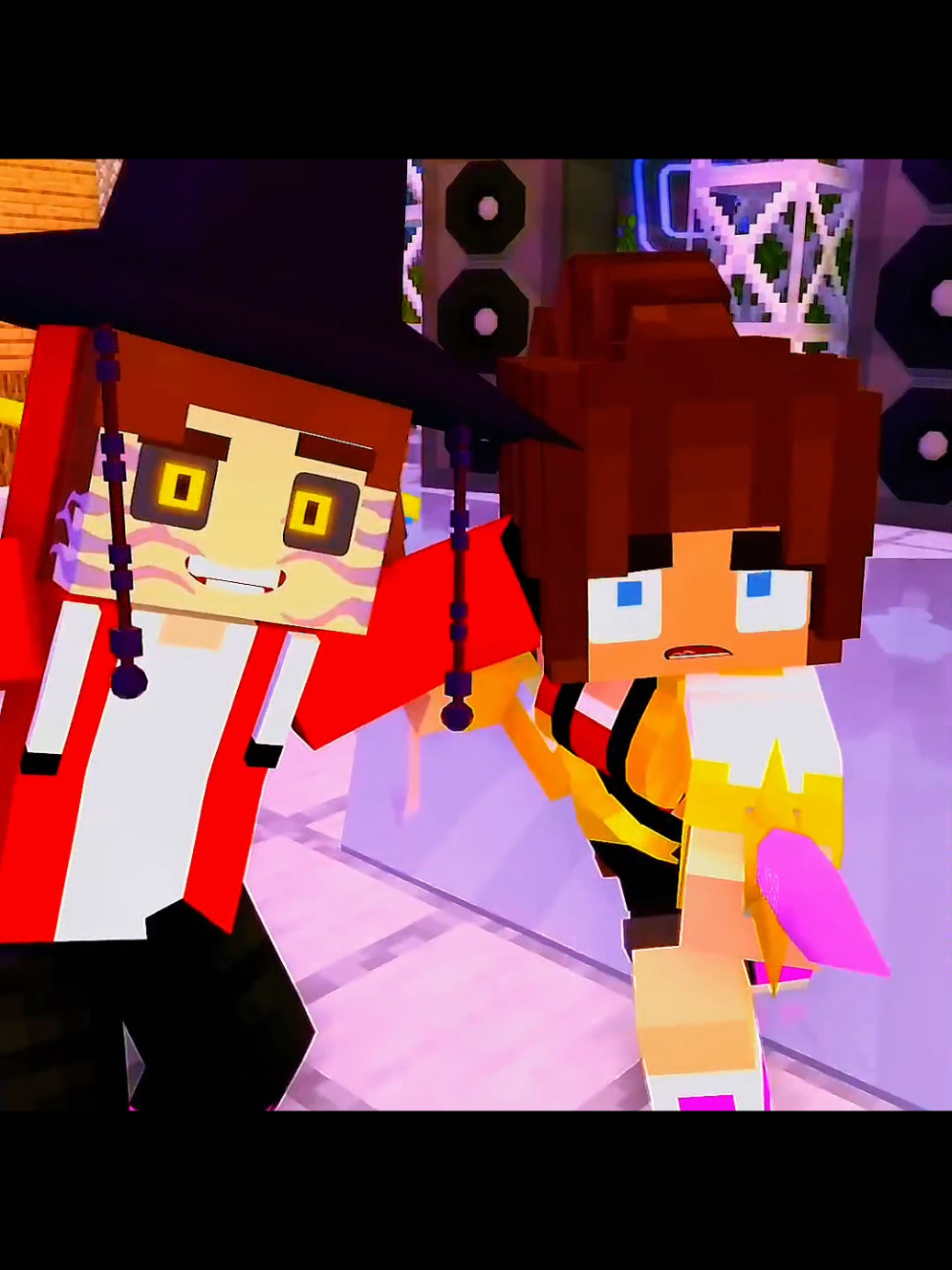 JJ K Pop Demon & JJ girl #Minecraft 