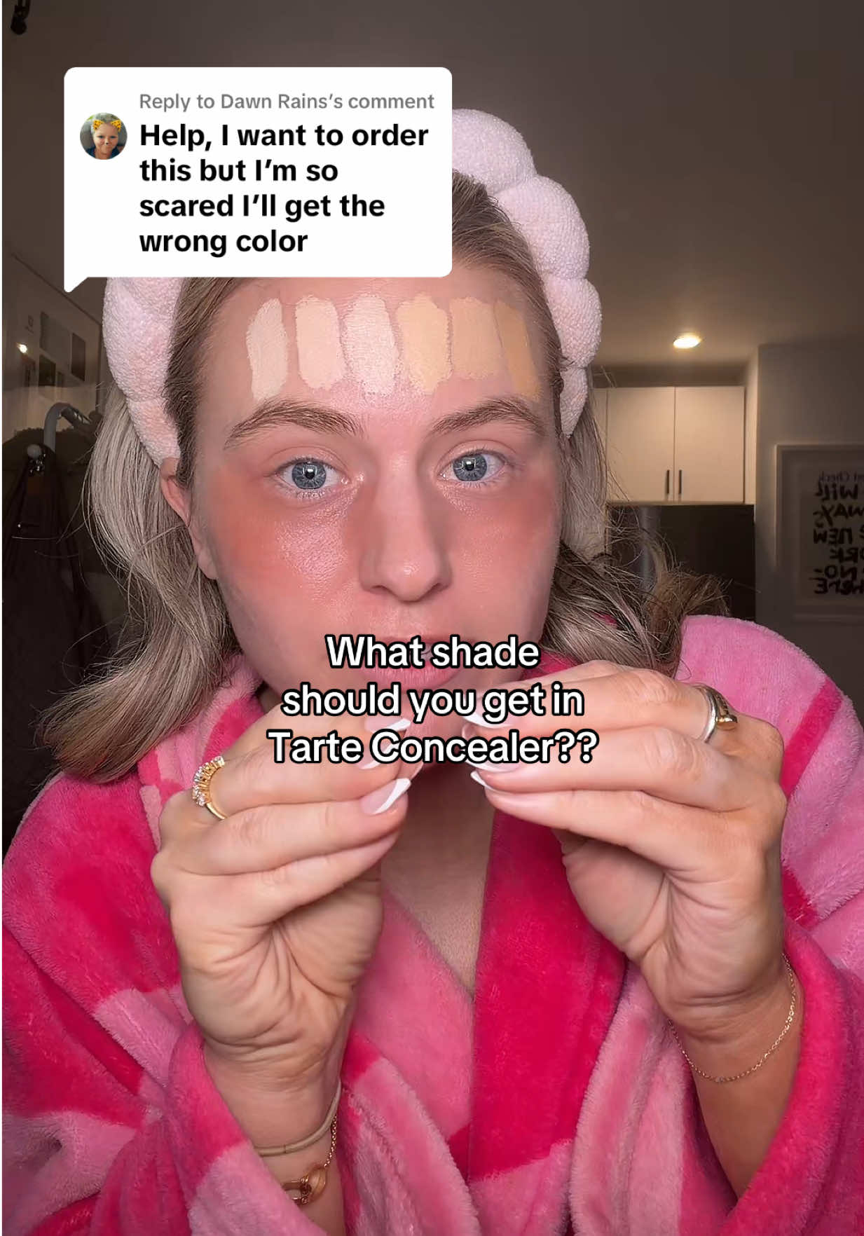 Replying to @Dawn Rains Tarte shape tape stick big stick skincare concealer shade matching #tarteconcealer #concealerhack #undereyeconcealer #darkcircles #shapetape @tarte cosmetics 