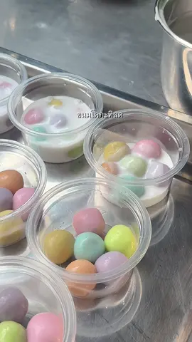 ขนมโคกะทิสด ไส้กระฉีกฉ่ำๆ กะทิหอมมันเค็ม กลมกล่อม 6 สีพาสเทล น่ารัก น่ากิน #ขนมไทยลาดพร้าว #ขนมไทยหวานน้อย