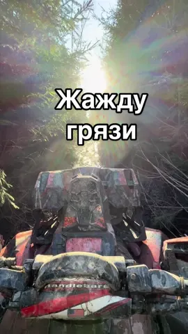 Вибрирую лесом - полем )) , а потому что тапки - асики #брп #canam #atv #renegade1000 #покатушка 