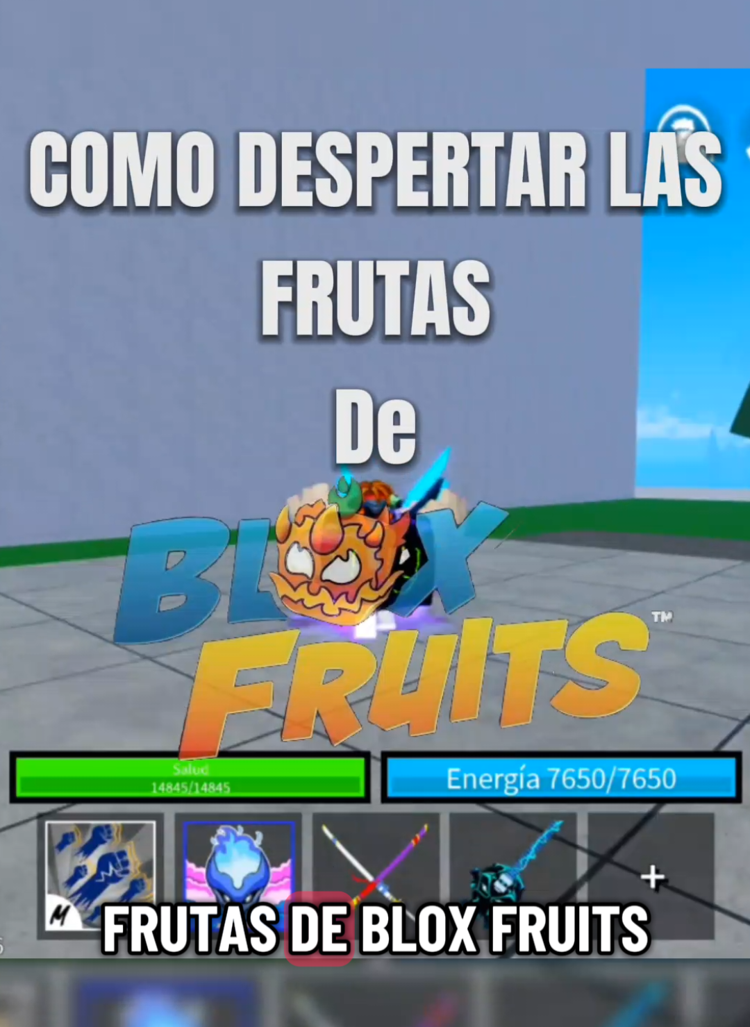 COMO DESPERTAR LA FRUTAS DE BLOX FRUTS(RUMBLE)...  #robloxfyp #bloxfruits #fyp #frutasbloxfruits 
