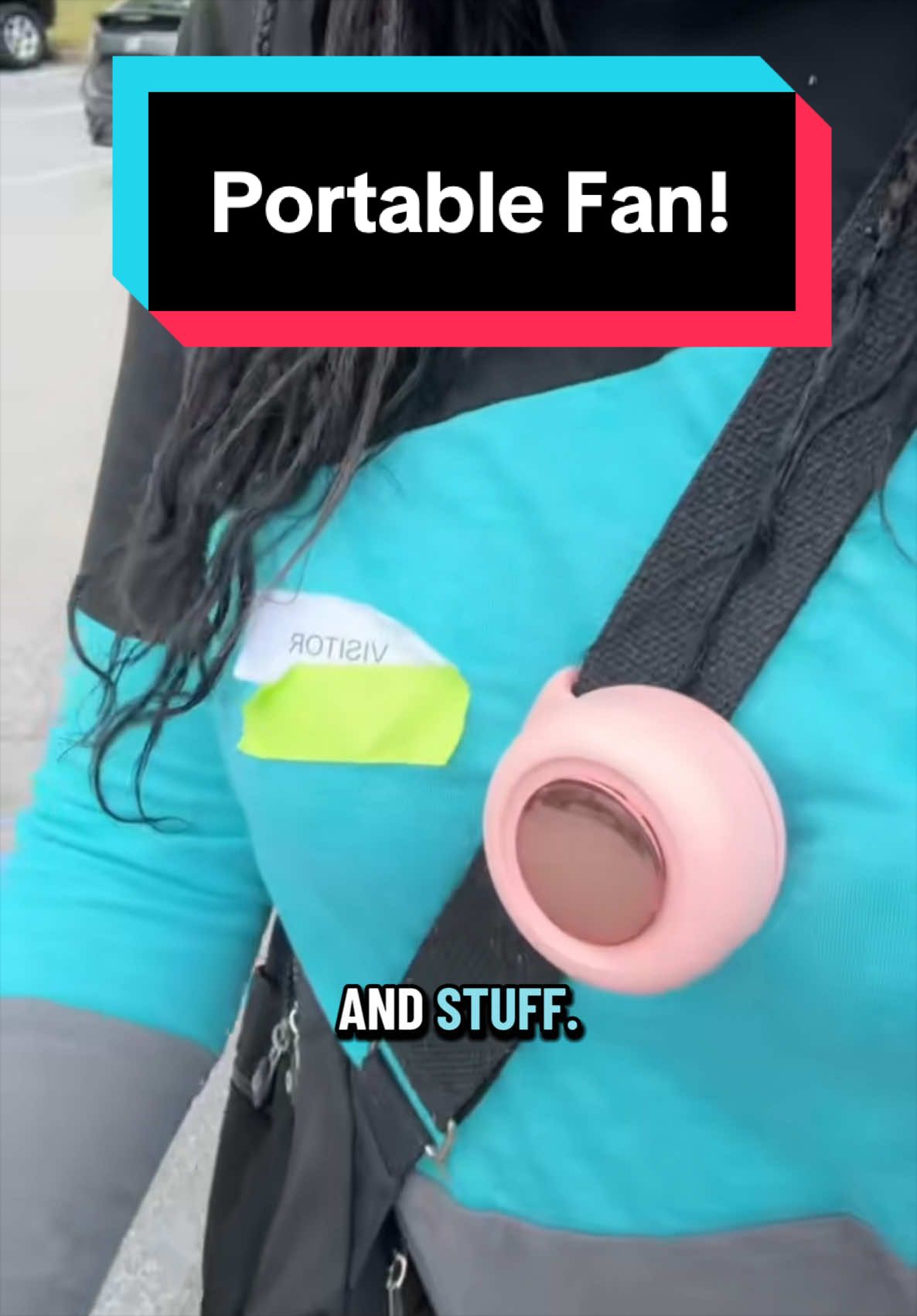 Portable Handsfree fan for summertime! 