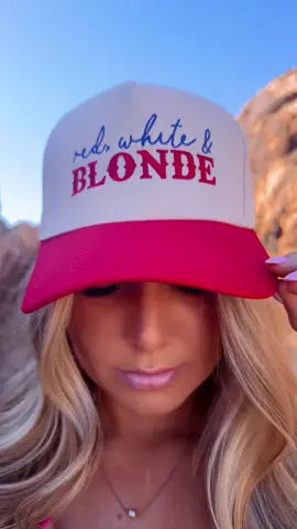 I bought this hat SO fast❤️🤍🩵 #fourthofjuly #redwhiteandblue #america #redwhiteandblonde #fourthofjulyoutfits 