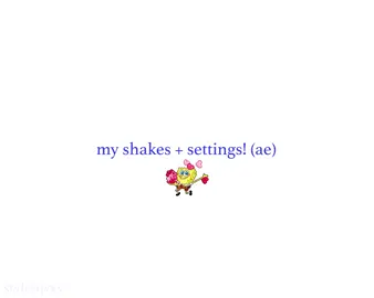 quick shake settings vid! i wouldve made a proper tutorial, but im really bad at explaining stuff 😭 #aftereffects #ae 