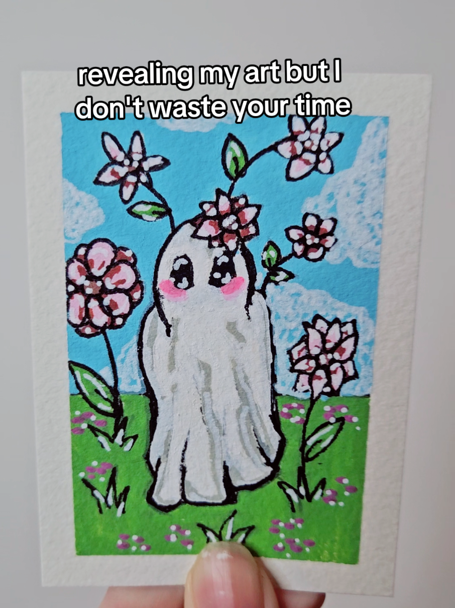 my first ghost #art #artistsoftiktok #arttok 