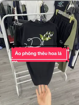 Áo phông nam thêu đò y hoa lá 1xx sắm nhé ae #xuhuong #thoitrang #trending #aophongnam #aophong 