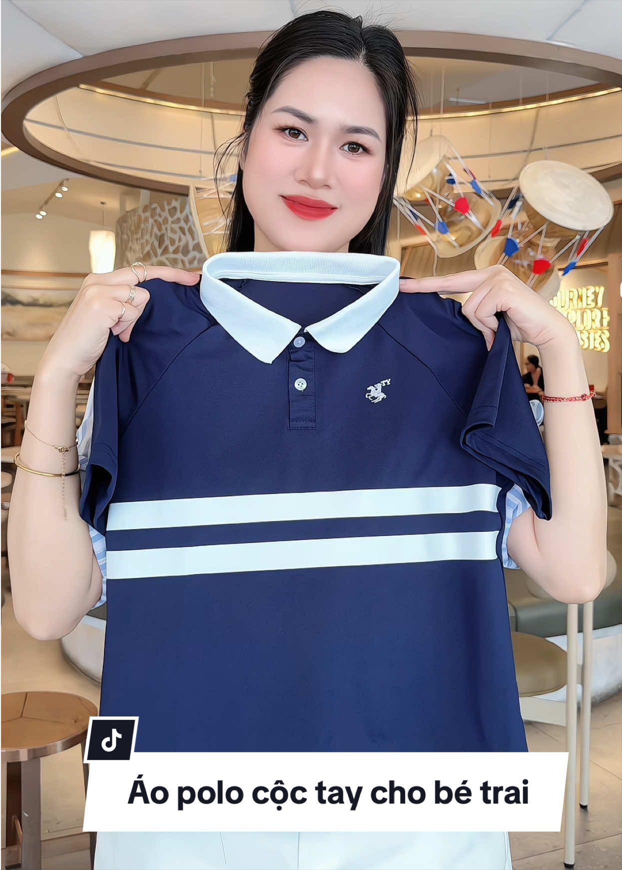 Áo polo cộc tay cho bé trai #aopolobetrai #aococtaychobe #thoitrangtreem 