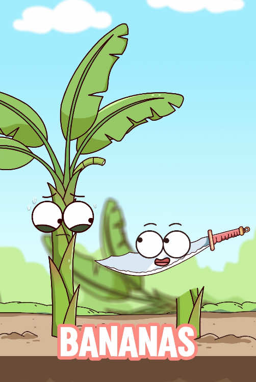 Why are banana trees cut down after the bananas have ripened?   