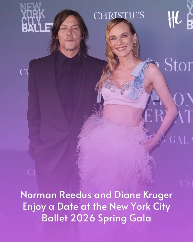 Date night!💜 Norman Reedus and Diane Kruger attend the New York City Ballet 2026 Spring Gala on May 7, 2026. (📸: Getty Images)