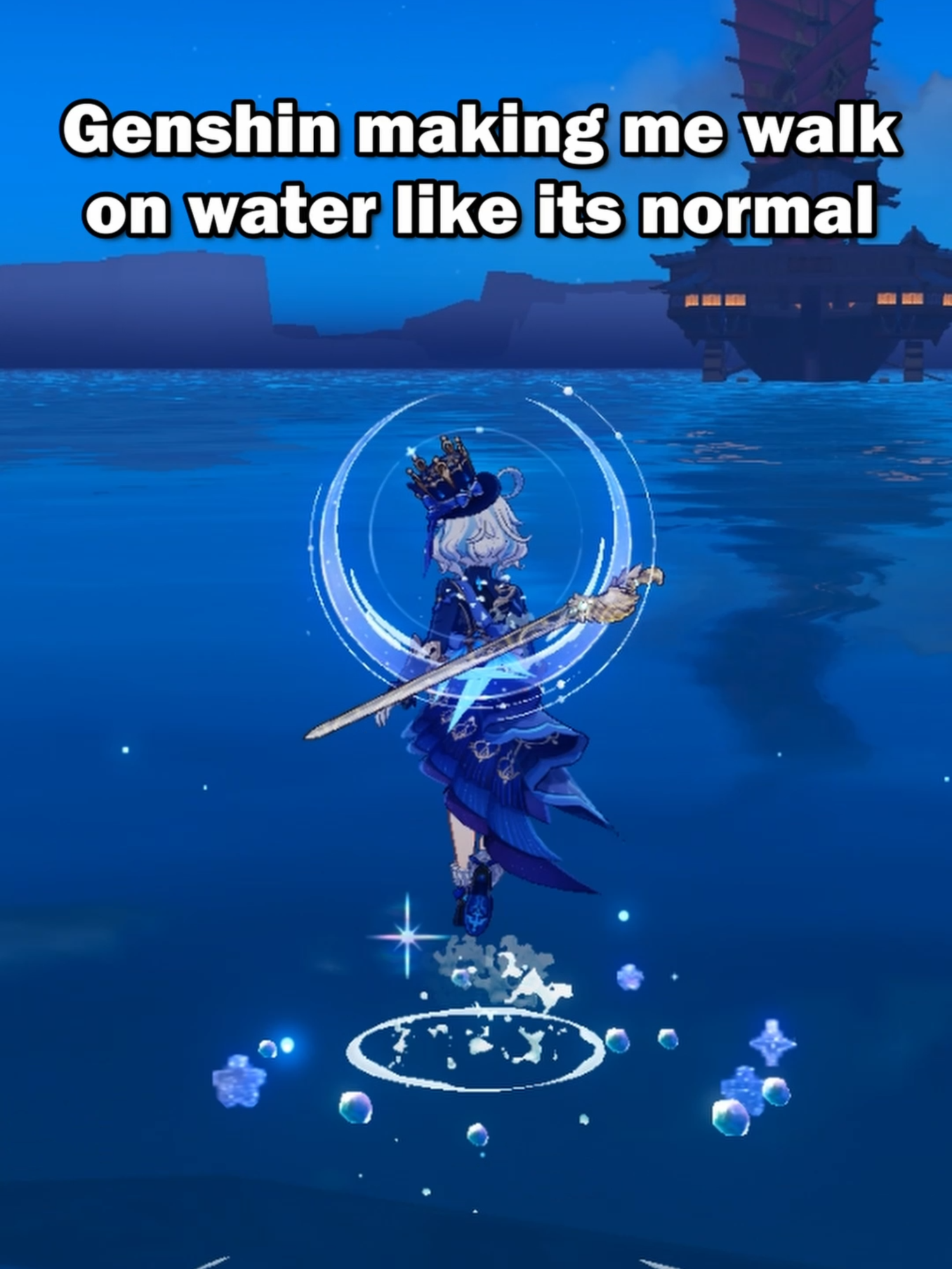 Genshin making me walk to the damn ship 500 miles away as if every player possesses furina or smthin  #GenshinImpact #genshinimpactfunny #genshinimpactsussy #genshinimpactevent #gamingmemes