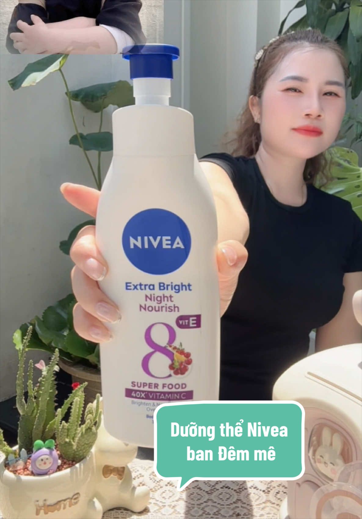 Da mềm mịn + trắng sáng nhìn mê thiệt sự #thuychondoxin #nivea #duongthenivea #niveabandem #niveasuper8 