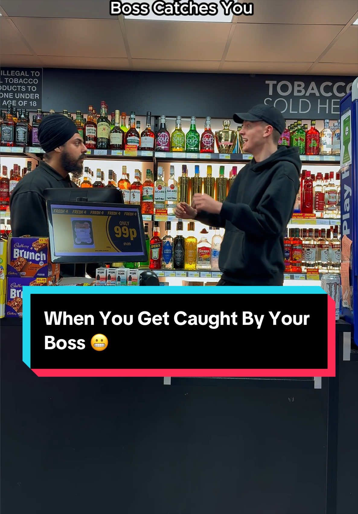 When You Get Caught By Your Boss 😬 #horsleyhillpremier #bossman #retail #fyp #meme 