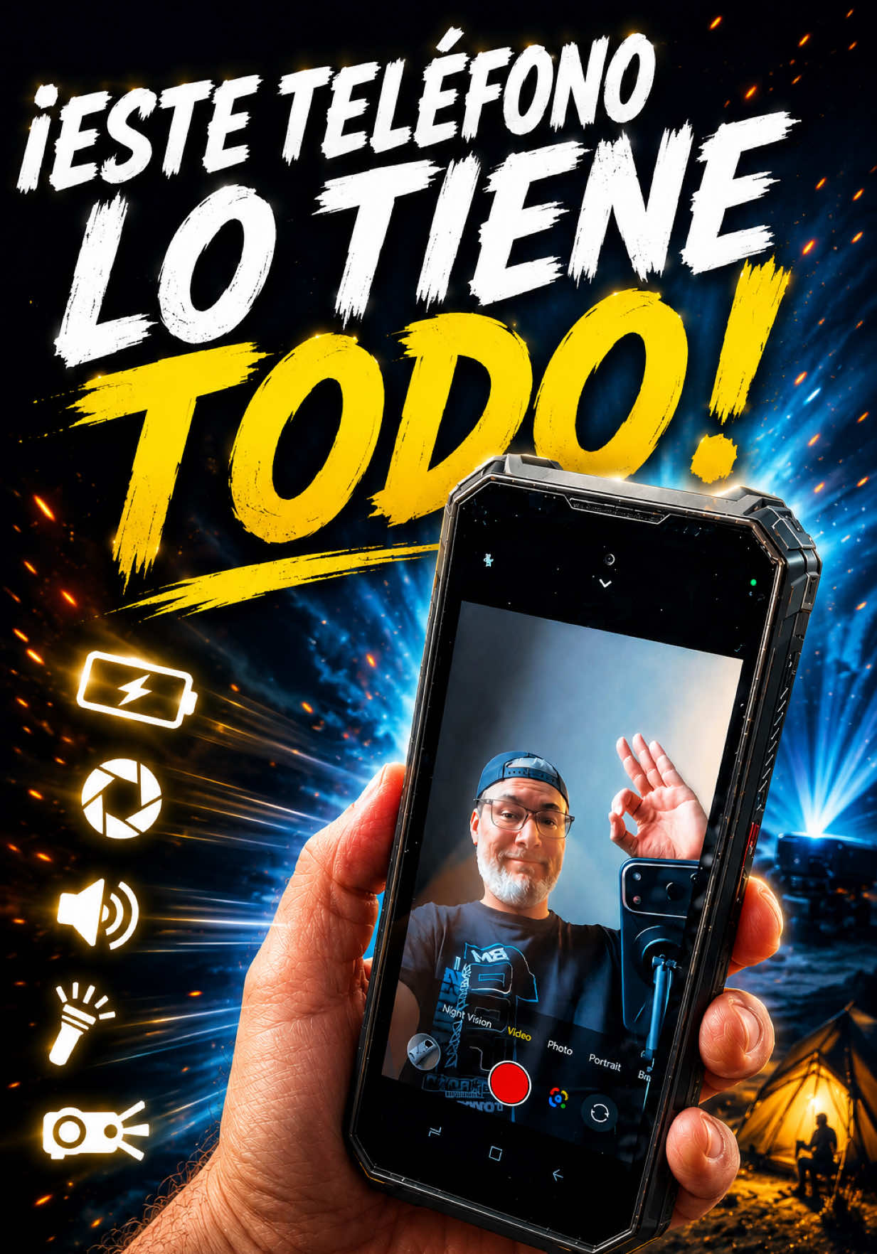 ¿Un teléfono inteligente con una batería ENORME? Claro. ¿Pero uno que también tiene una herramienta de medición láser y luces de camping? 😳📱 Este DOOGEE se siente más como un dispositivo de supervivencia futurista que un teléfono normal 👀 🔋 Batería masiva de 20.500 mAh ⚡ Carga rápida de 45 W 📸 Cámara Ultra HD de 200MP 📡 Procesador 5G Octa-Core de 4 nm 📏 Medición de distancia láser de 40M 🔊 Altavoz de 130dB que honestamente es una locura 😂 💡 Luces de camping duales 1200LM Y la parte más loca... 👉 es MUCHO más barato de lo que esperarías para todo lo que incluye. Honestamente... esto ya ni siquiera se siente como un teléfono inteligente. Se siente como una herramienta de supervivencia tecnológica completa 😅 ❓Pregunta: ¿Realmente usarías esto como tu teléfono principal... o más como un dispositivo de viaje/camping/aventura? La liga esta en mi B1O! #LearnOnTikTok #phone 