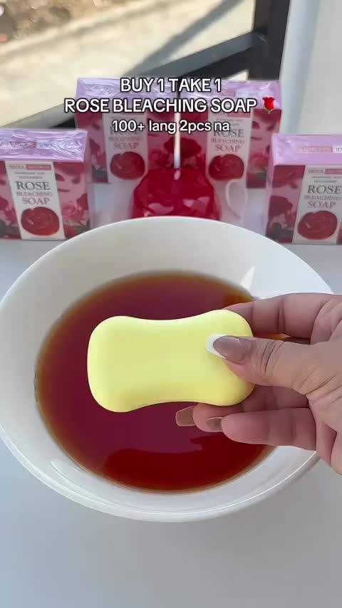 🌸🌟🍃🍍Tuyo At Walang Kinang Ang Balat?Gamitin Ang Pink Rose Soap!Panatilihing Sariwa At Malambot Ang Kutis 