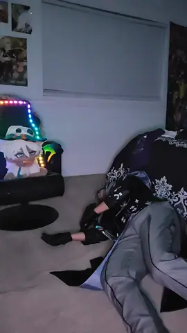 Let him just sleep, hes been through a lot. #flins #GenshinImpact #cosplay #fyp #demjaz 