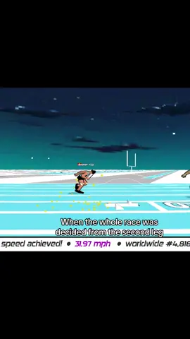 Anchor and second went 31mph#fyp #tojispeedstars #4x100relay #wrc #speedstars 