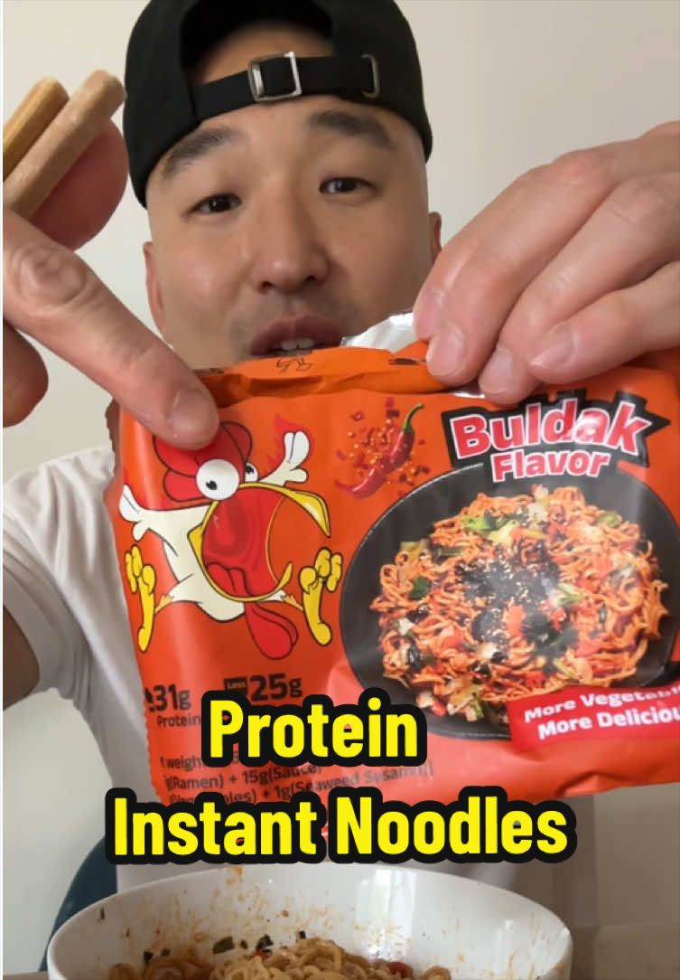 High protein instant buldak flavor noodles every dieter need!  #tiktokshop #tiktokmademebuyit #buldak #spicynoodles #protein 