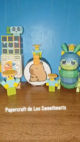 Los Sweethearts  Hechos por @nubarix  #papercraft #papercrafts #stealabrainrot #brainrot 