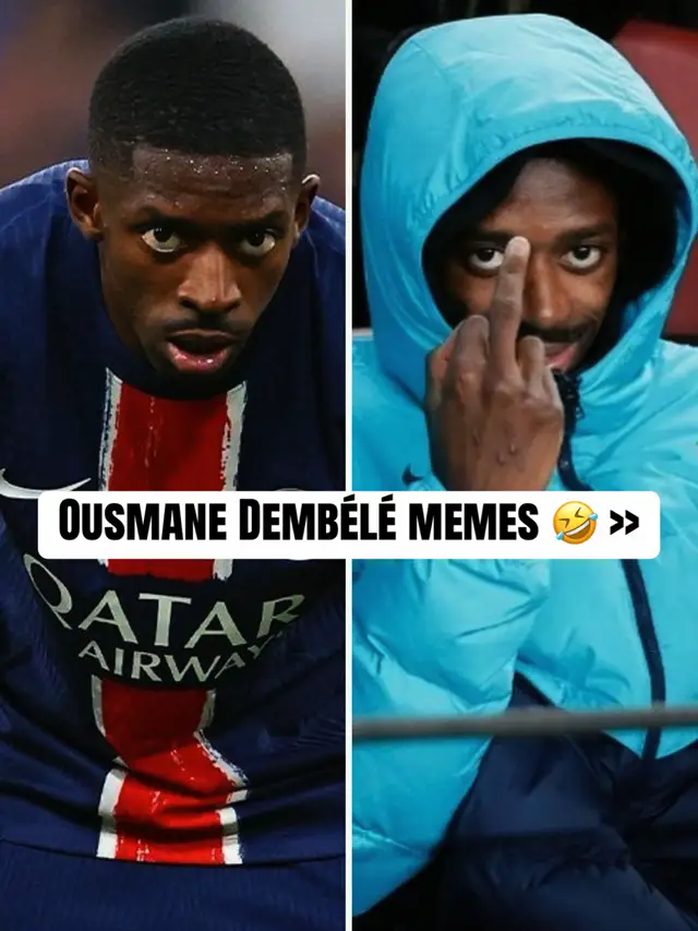 Ousmane Dembélé might actually be football’s funniest player. His reactions alone deserve a compilation 🍿 Davies penalty? Side eye. Kane's goal vs PSG? Head gone 😭 Then off the pitch, he somehow gets even funnier… Posting himself edited in the new PSG kit as a thobe after people said the shirt looked too big on him 😂 No media training. No fake personality. Just vibes 🔥 And the craziest part? While everyone’s laughing… he’s also playing the best football of his career 😮‍💨 #Dembele #PSG #FootballCulture #FootballTikTok #Aura