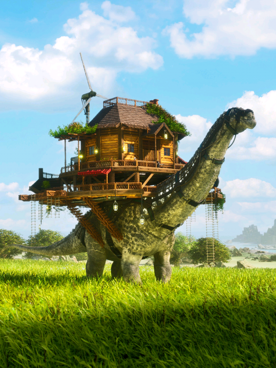 This Base WALKS 🦕 my All-in-One Bronto Base for ARK: Survival Ascended 🛖 #arksurvivalascended #ark #fyp #arksurvivalevolved #gaming 