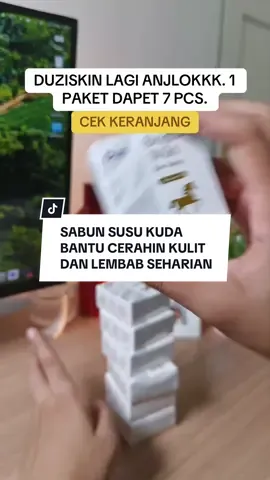 1 paket sabun susu kuda dapet 7 pcs. #duziskin #sabunviral #sabunduzi #sabunsusukuda 