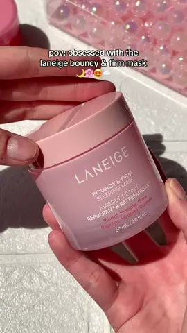want a bouncy, lit-from-within glow? try the bouncy & firm sleeping mask 🍧  powered by peptides & peony + collagen to firm and plump skin overnight 👋🏻  shop now! 🛍️  #Laneige #LaneigePH #LaneigePhilippines #kbeauty #skincare 