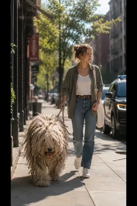 She was just walking her dog when a cop car pulled up next to her. He yelled. He got out. He reached behind his back… And then this happened. ❤️ Not all heroes carry guns. Some carry pet brushes. #tiktokshop#DogGrooming #PoliceHumor #PlotTwist #DogLovers