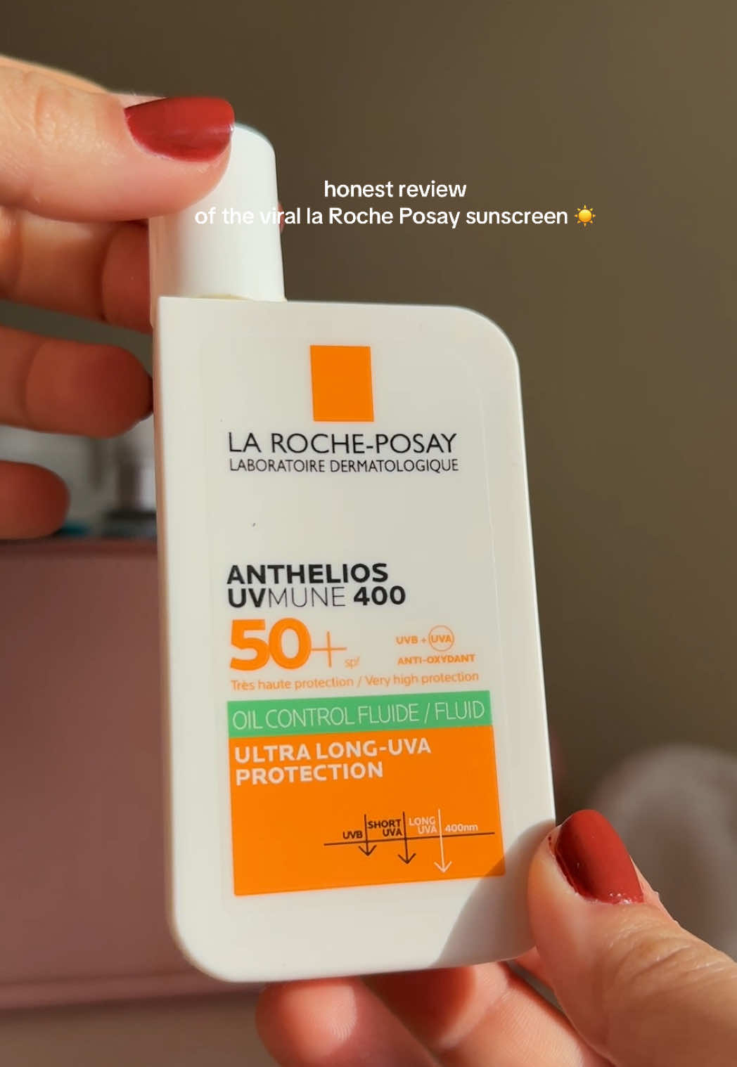 My honest review for the La Roche Posay Anthelios Oil Control Sunscreen #larocheposay #larocheposayanthelios #larocheposaysunscreen #larocheposayskincare 