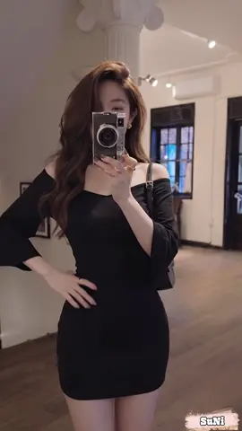 Váy Body Cổ tim Trễ Vai #outfit #outfitideas #thoitrang 