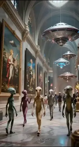 #Albert Einstein in alien museum#AiGenerated #comment #foryoupage #viral 
