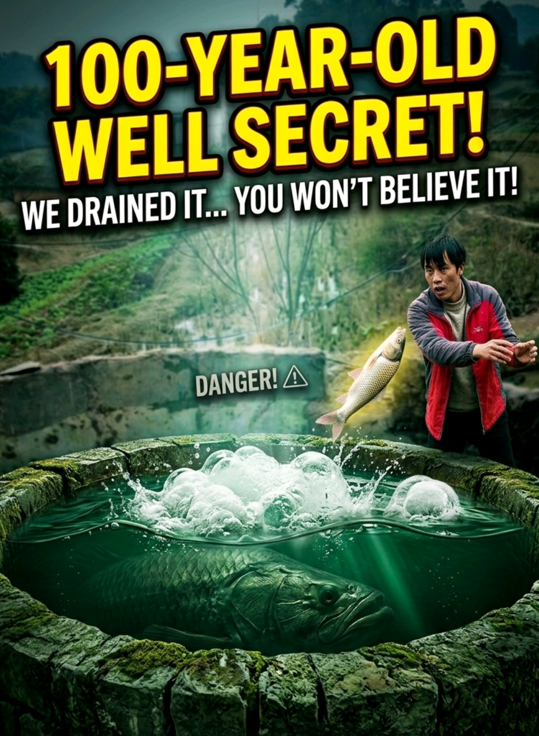 The 100-Year-Old Well Was Hiding Something Massive 😳 #foryou #lifehacks #mindblowing #satisfyingvideos #fyp 