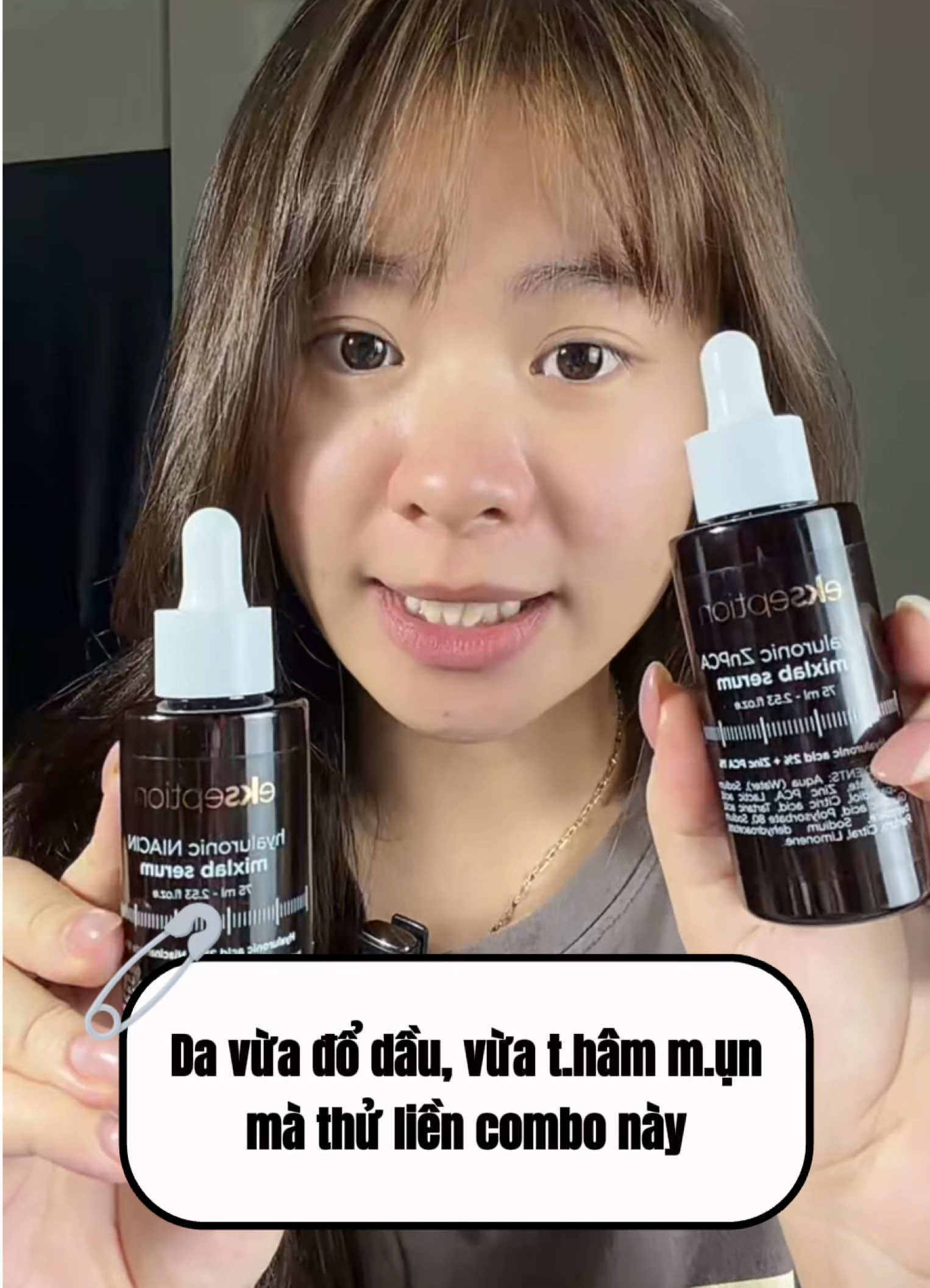 Da vừa đổ dầu vừa thâm sau mụn thì thử combo này nha👀 #ekseption #niacin #znpca #skincare #reviewlamdep 