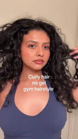 Curly gym hairstyle  #curlyhair #curlyhairstyles #curls #curlyhairstyle #curlyhairroutine 