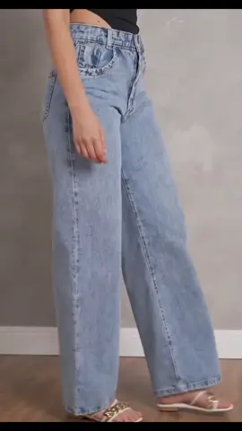 Calça Jeans Feminina Wide Leg #calcajeans 