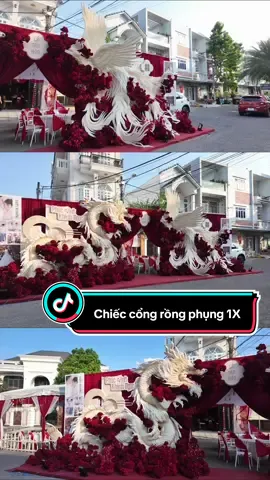 Thành phẩm chiếc cổng rồng phụng nhà Cỏ Lá #colawwedding #miềntây #viral #damcuoi #rồngphụng 