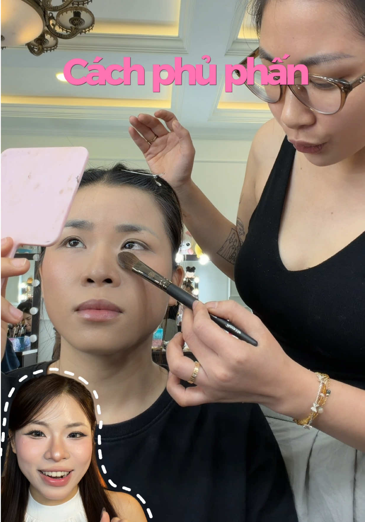 Cách phủ phấn cho nền bền, chặt chi tiết cực kỳ luôn nè #trendingvideo 