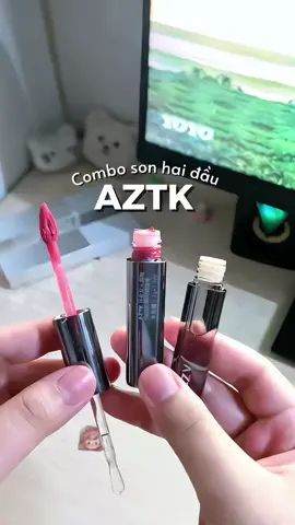 combo son hai đầu AZTK siêu hờii, màu nào cũng đẹp cảa ✨💗 #aztk #aztkvn #son2dauaztk #son2dau #sonhaidau 