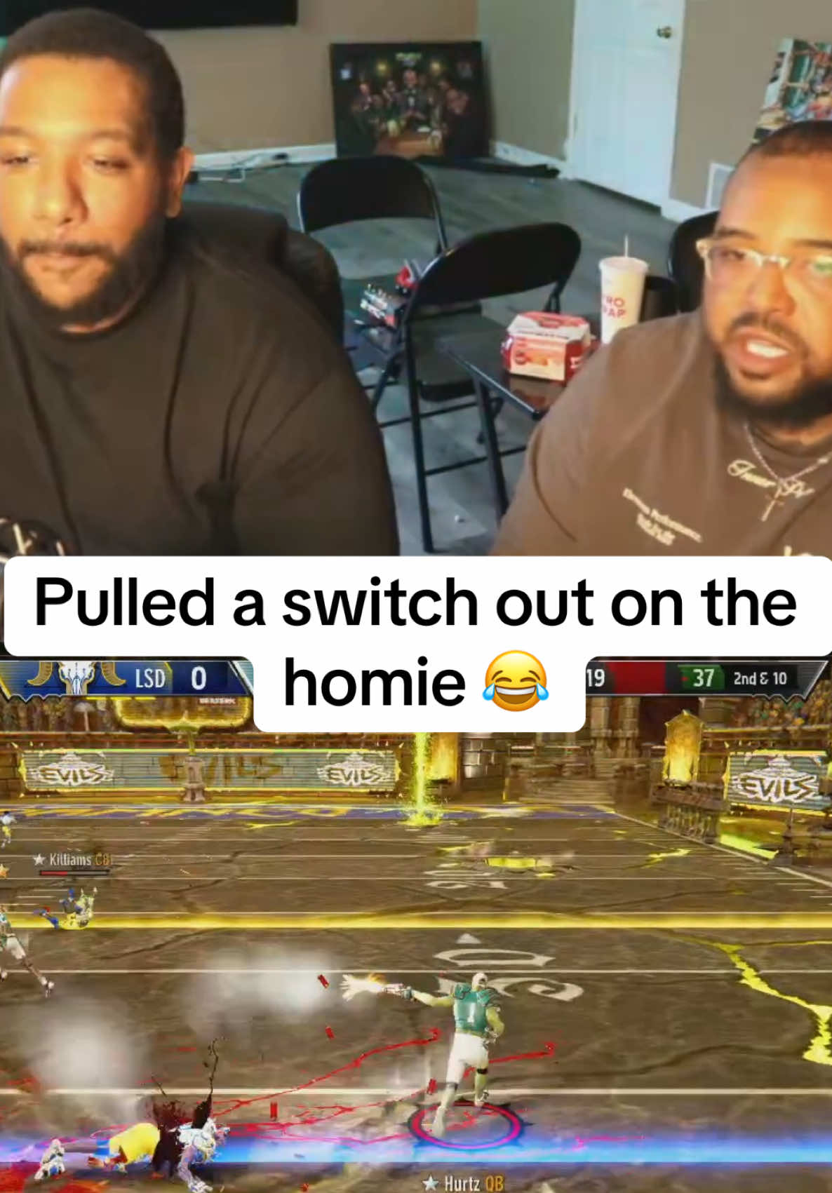This football game is wild #gaming #fyp #funny #madden 