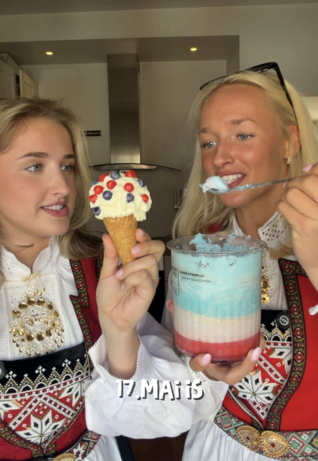 annonse @Ninja Kitchen Nordics 🇳🇴 husk å spise så mye is dere bare vil på 17.mai❤️🤍💙 #NinjaCreami #NinjaSwirl 