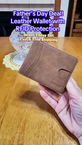 Vatan Mens Leather Wallet with RFID Blocking.  Tap on the cart to see the savings. #summerturnup #tiktokshopmemorialday #fathersdaygift #giftsforhim #wallet  Final price may vary depending on each customers available coupons and promotions. Promotion may have ended by the time you see this video. As an affiliate I may earn a commission from sales through this video. 