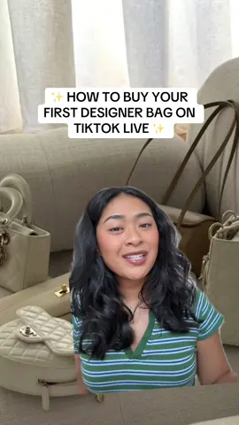 Here’s how you can purchase your first pre-loved designer bag on TikTok live ✨ #greenscreen #prelovedbags #designerbags #sustainablefashion #tiktokshop 
