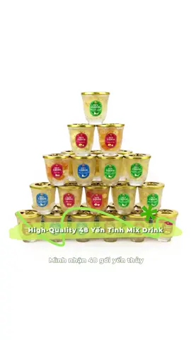 [Ko HỘP] 48 LY YẾN THUỶ TINH cao cấp mix 4 vị hạt sen, táo đỏ, hạt chia, đông trùng hạ thảo không đường- KHÔNG HỘP
 Đừng chờ đợi, hãy sở hữu ngay! Nếu bạn quan tâm, hãy nhấp vào liên kết bên dưới để mua hàng. #SaleVuiChinhHang #TikTokShop #yensao #lyyenthuytinh #lythuytinh #yenly #lyyen