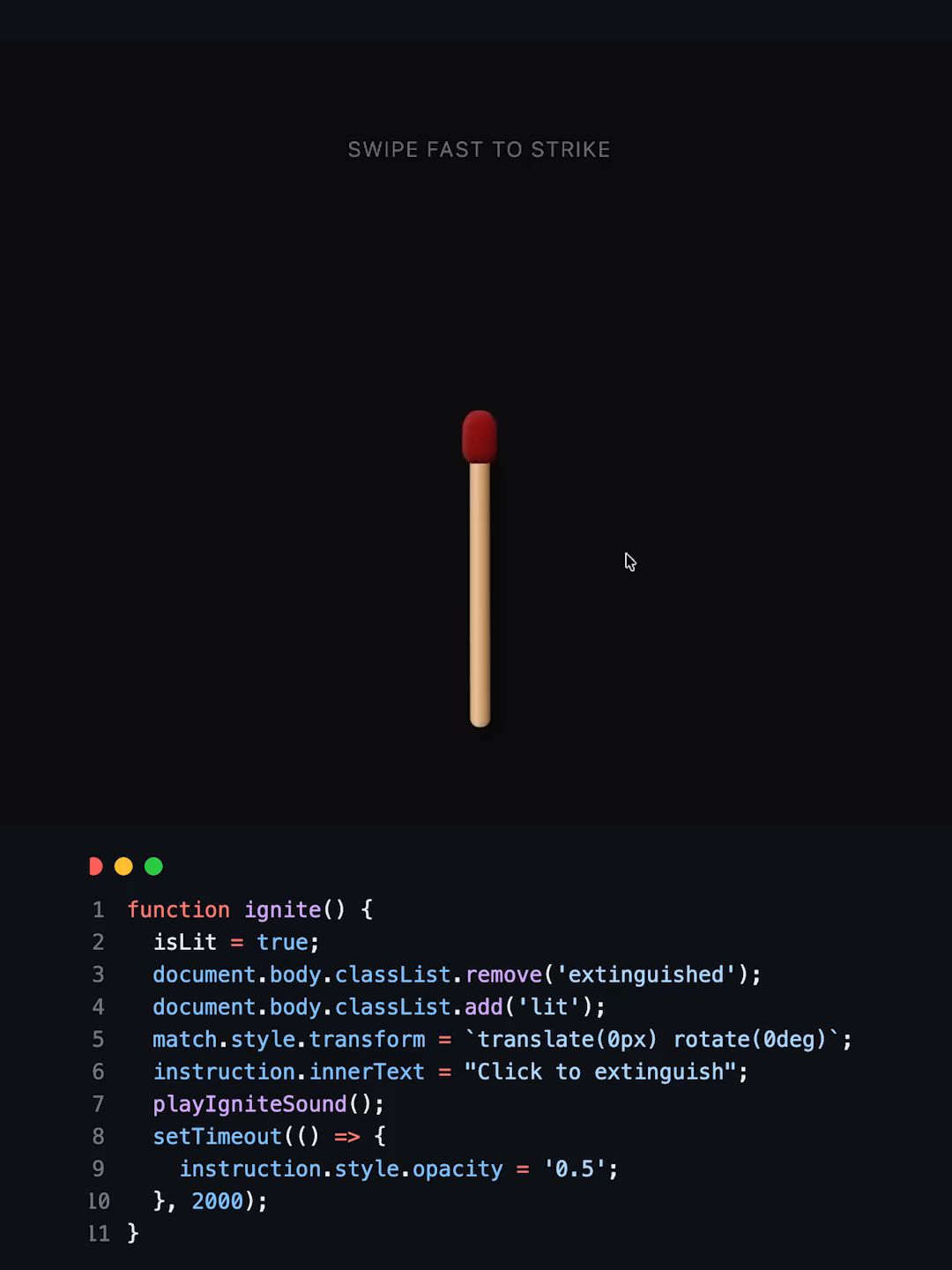 Match Stick Animation Using JavaScript! #htmlcss #coding #webdevelopment #programmingtips #fyppppppppppppppppppppppp