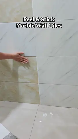 Tired of boring walls? These self-adhesive marble tiles give you luxury for less! Instant upgrade – No grout, no mess! Realistic marble effect – Guests will NEVER know it's a sticker! Waterproof & durable – Perfect for kitchens & bathrooms! #HomeRenovation #DIYDecors #selfadhesivetiles #TikTokMadeMeBuyIt #WallStickers 