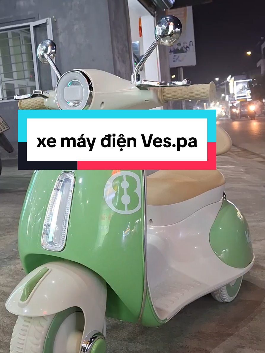 Xe máy điện Ves.pa số 8 cho bé gái từ 2 tuổi nha ba mẹ #xetreem #xemaydien #xemaydienchobe #xetreemtamle91 