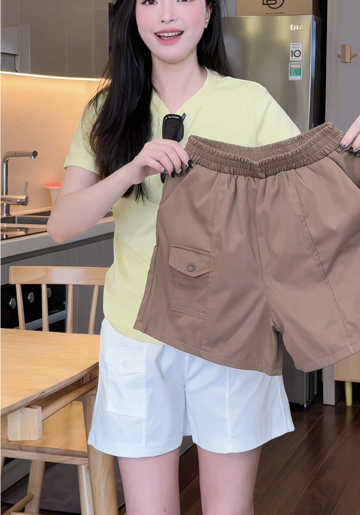 Quần short cạp chun kaki mềm mịn #hiennguyen666666 #thoitrangnu #quankaki #quanshortkaki #xuhuong 