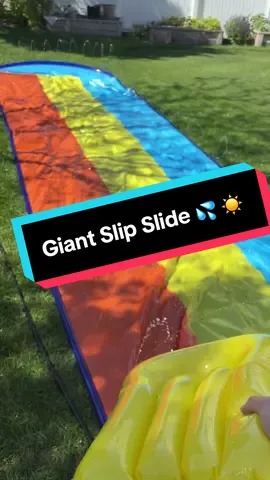 There’s giant slipping inside is extremely affordable and a great way to hire your kids to have fun and cool off in the heat of summer #SlipAndSlide #slipnslide #Waterslide #CoolOff #SummerFun 